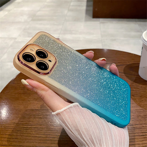Title 7, Gradient Color Phone Case Drop-proof Silicone P...