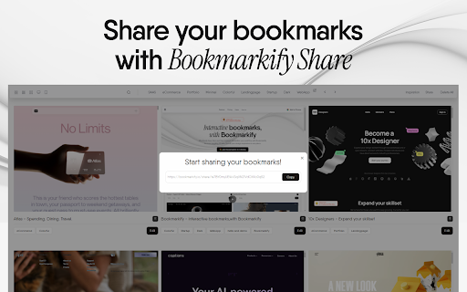 Bookmarkify - Bookmark Manager