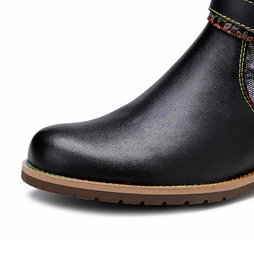 Title 1, Womens large size round toe casual retro biker...