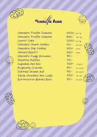 A Vanilla Bean menu 1