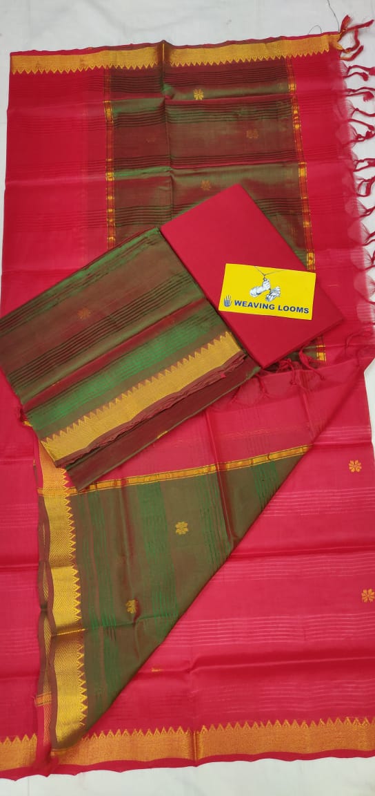 Cotton by pattu mangalagiri handloom buta dress materials