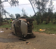 It is believed the driver of the Toyota Venture collided with another car before rolling several times. Approximately 14 learners were travelling in the private transport.