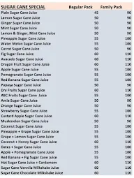 Karumbu Juice menu 2