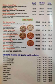 Kediyoor's Pizza menu 2