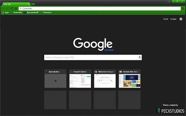 Quantum green chrome extension