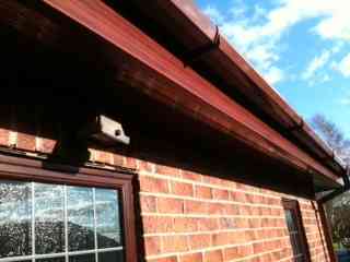 Facias soffits guttering cherrywood