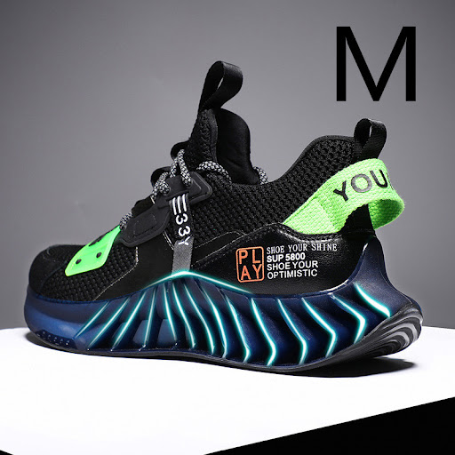 Title 16, Mens Casual Youth Single Net Shoes Colorful Sp...