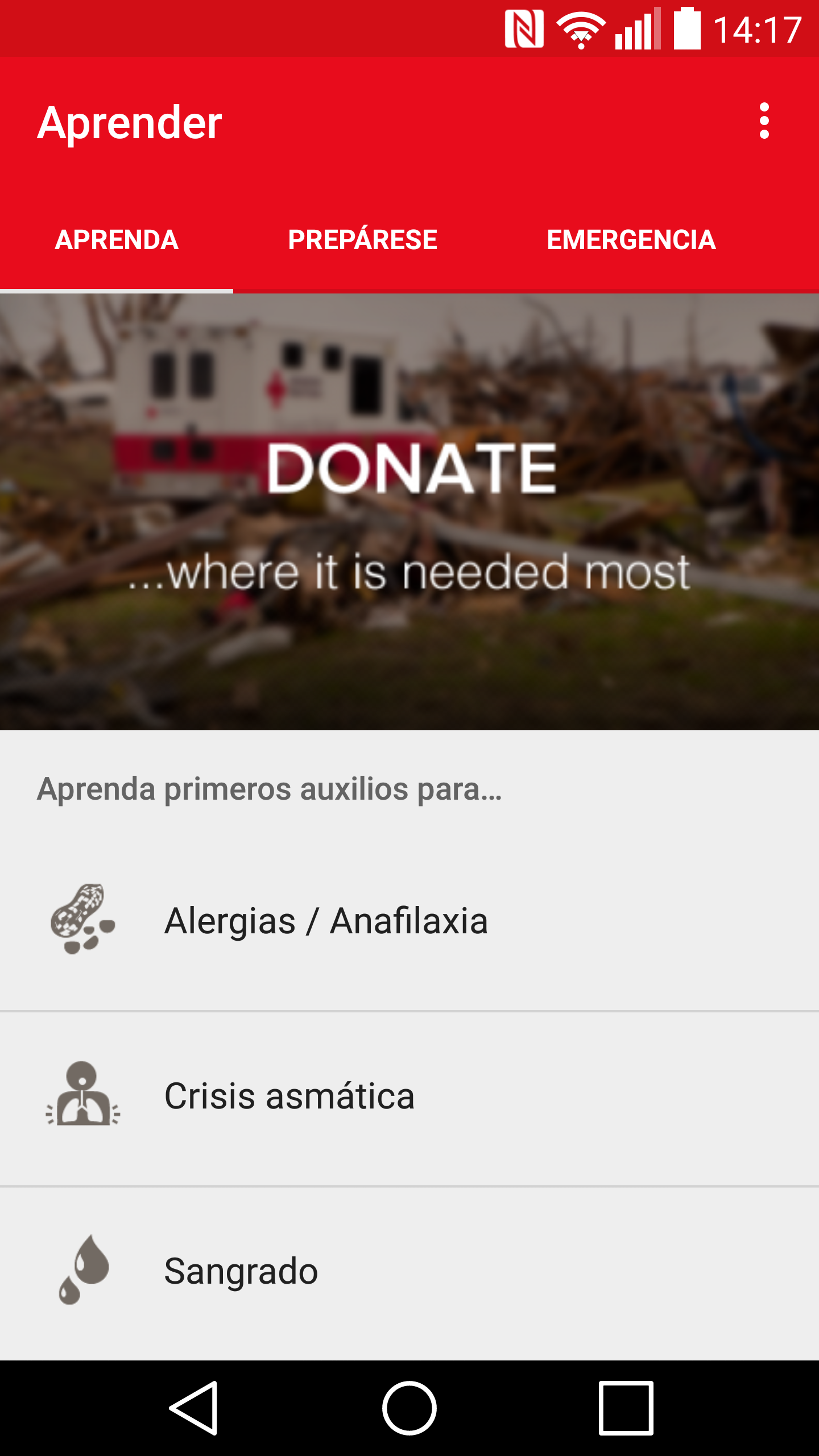 Android application First Aid: American Red Cross screenshort