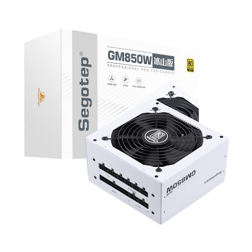 Nguồn/ Power SEGOTEP GM850W White - 850W - 80 Plus Gold - Full Modular - ATX3.0+PCIE 5.0