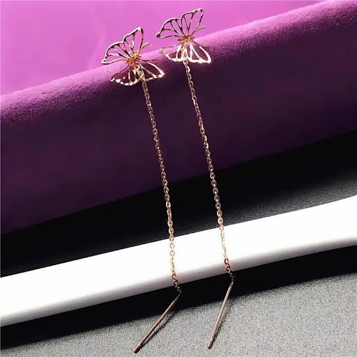 Title 2, Earline Butterfly Long Tassel Korean Fashion Ea...
