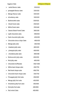 Cake Innovation menu 1