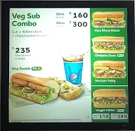 Subway menu 5