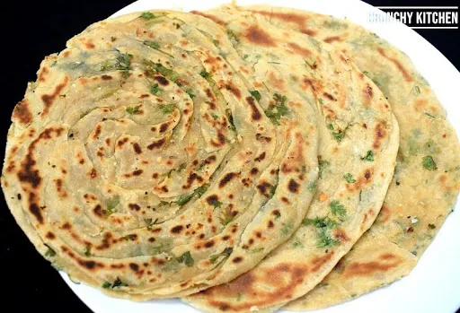 Red Chilly Ajwain Lachha Paratha In Desi Ghee