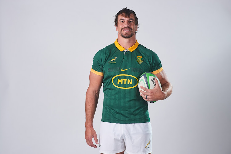 Eben Etzebeth during the Springboks' team profile shoot for the Rugby Championship at Southern Sun Pretoria on July 7 2023.