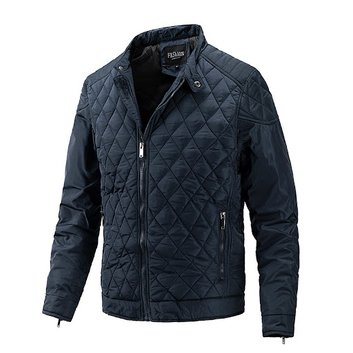 Title 6, Mens Lightweight Cotton Casual Stand Collar Ja...