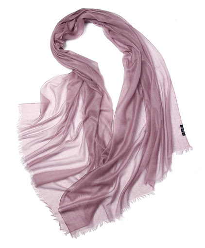 Title 9, 300 Rings Velvet Scarf Thin Solid Color And Pla...