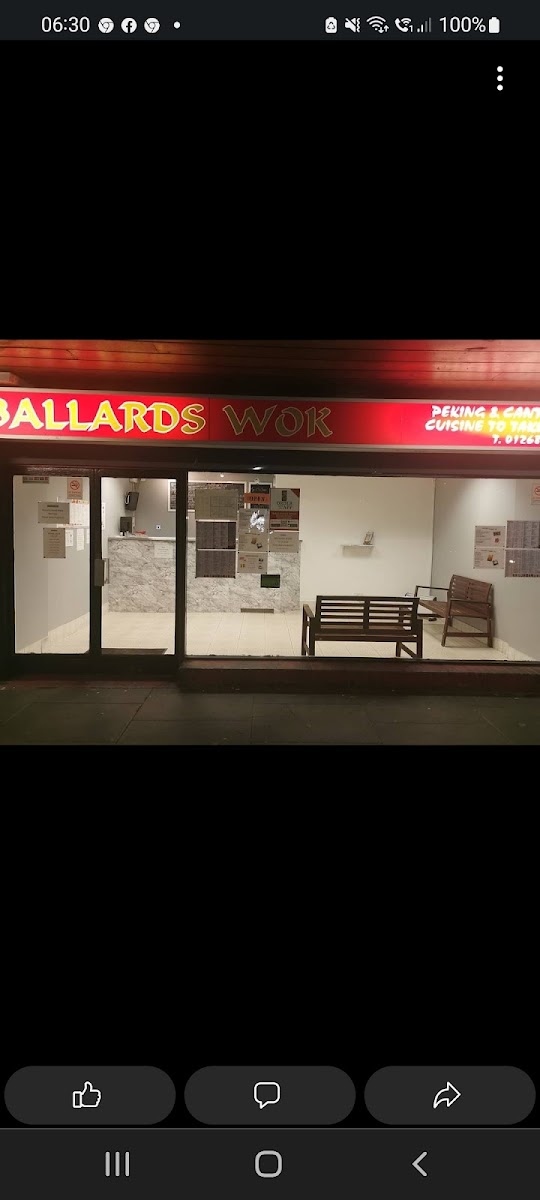 Ballards Wok gluten-free menu