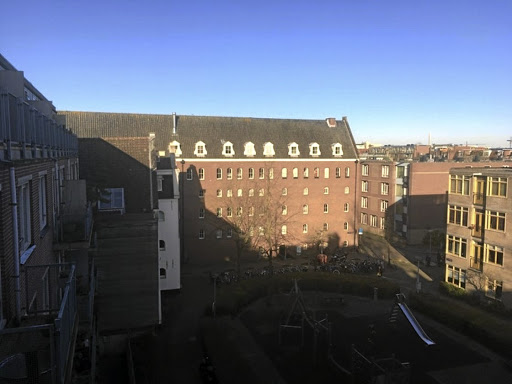 Barbara Duria's view from her flat in Amsterdam.