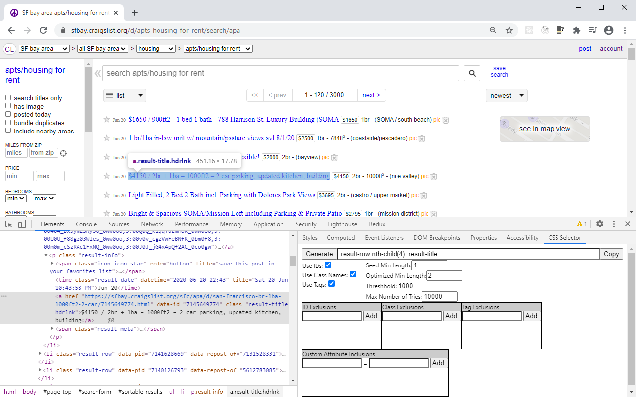 CSS Selector Finder for Chrome Devtools Preview image 3