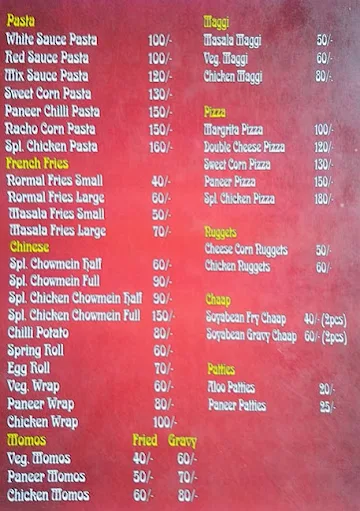 Delicious Delight menu 