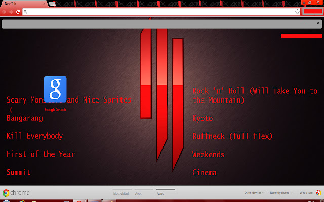 Skrillex chrome extension