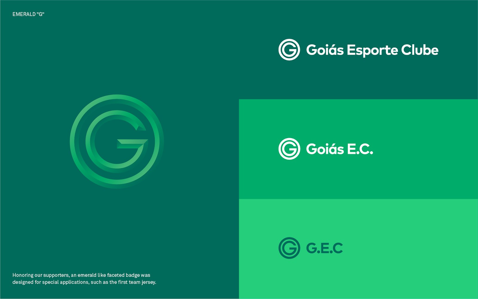 Page from the Brand Identity Manual for the Goias Soccer Team