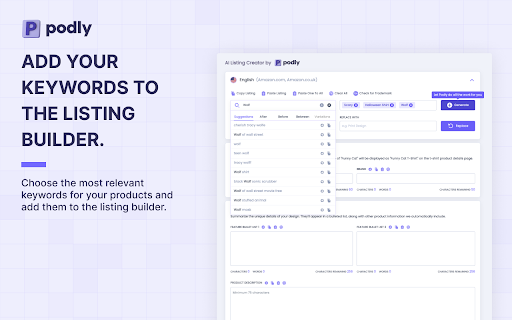 Podly - AI Toolset for Merch By Amazon
