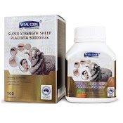 ￼Viên Uống Nhau Thai Cừu Vital Code Super Strength Sheep Placenta 50000 Max, Lọ 100 Viên, Nhập Khẩu Úc