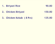 Subbanna's Biryani menu 1