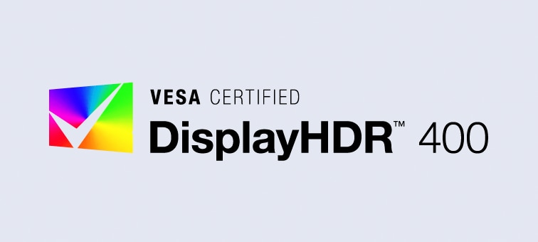 Logo of DisplayHDR™ 400 Certified