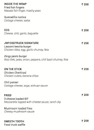 JW Marriott Food Truck menu 1