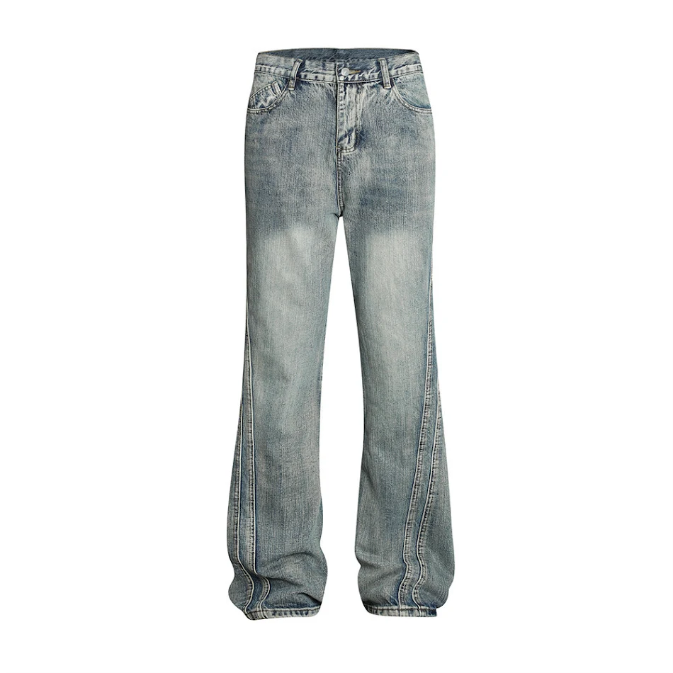 Jean Skinny Rétro avec Couture Latérale Design Unique. Adoptez le style vintage, silhouette affinée et confort garanti.