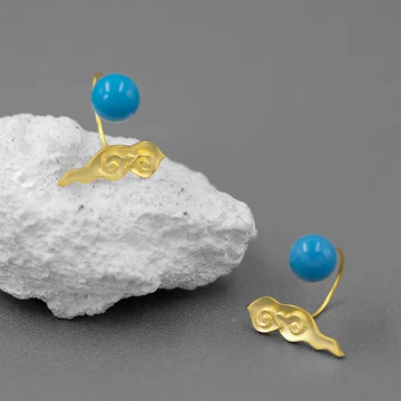 Boucles d'oreilles féériques à pampilles Cloud Raindrop en argent sterling, imitation cristal pour femmes. Un bijou scintillant et délicat.