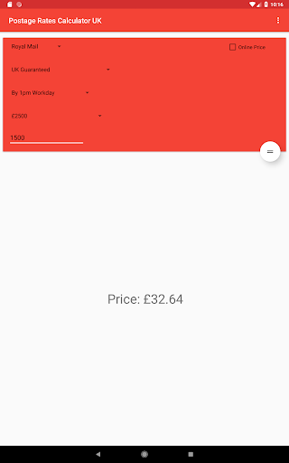 Postage Rates Calculator UK