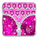 Thème du clavier Pink Sparkle Zipper icon