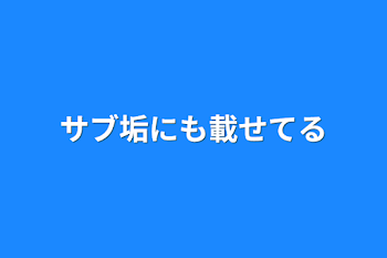 サブ垢にも載せてる