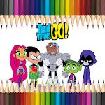 Cover Image of Download Coloring Teen Titans Go coloring book 1.0 APK