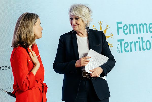 Marie Eloy, fondatrice de Femmes des Territoires, et Isabelle Rome, ex-ministre de l’Égalité entre les femmes et les hommes, de la Diversité et de l’Égalité des chances