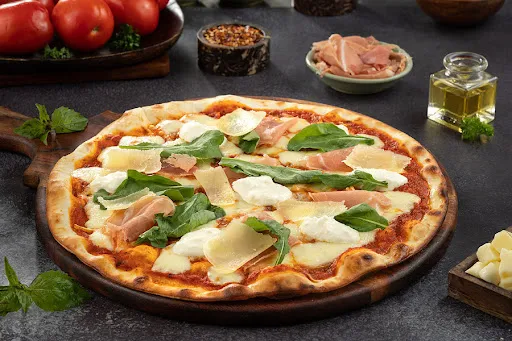NY - Prosciutto Rucola Pizza With Burrata Cheese