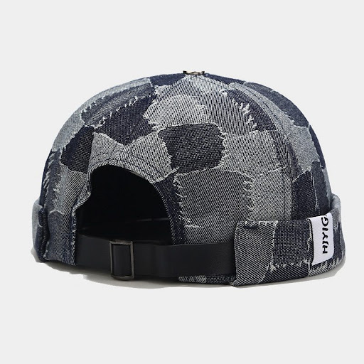 Title 4, Contrast Plaid Denim Landlord Hat – Stylish and...