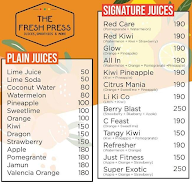 The Fresh Press menu 4