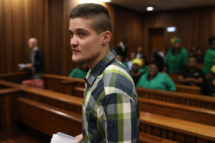 Nicholas Ninow at the Pretoria High Court on September 10 2019, a day after admitted to raping a seven-year-old girl at a Dros restaurant last year.