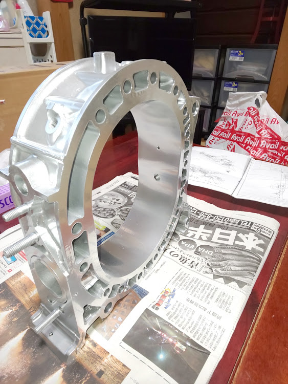 RX-7のローターハウジング塗装・DIY・溶ける…_:(´ཀ`」 ∠):_・熱中症に注意に関するカスタム事例の投稿画像4枚目