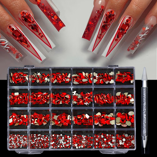 Title 5, Manicure 24 Grid Diamond Jewelry Suit Create da...