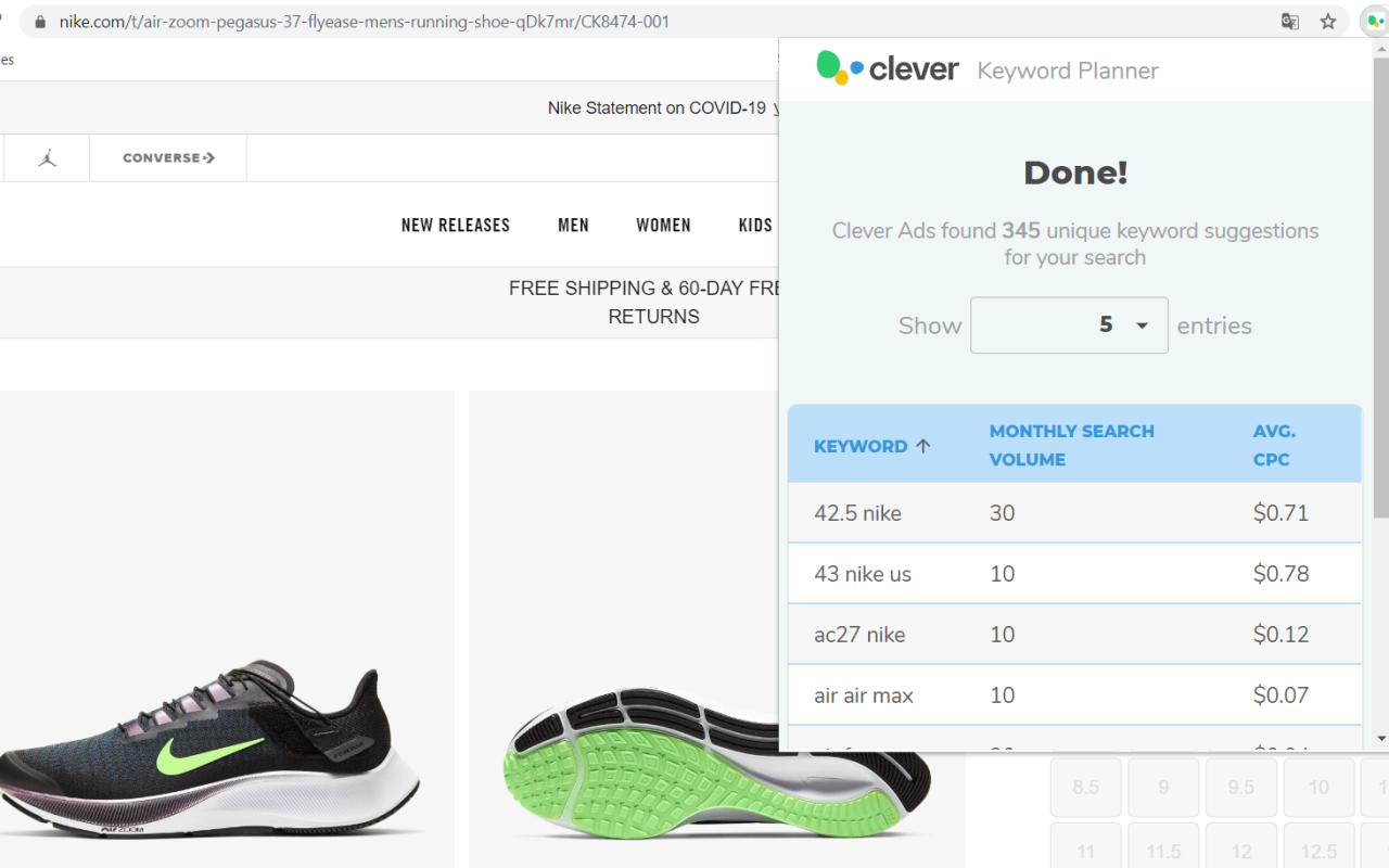 Clever Ads Keyword Planner Preview image 4