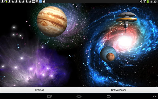 Space Live Wallpaper 3D Deluxe