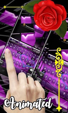 Digital Purple 3D Keyboardのおすすめ画像3