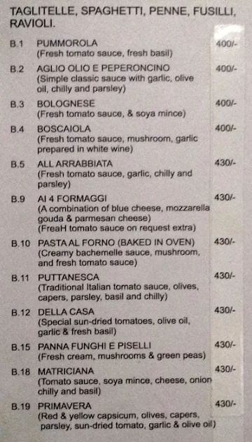 Little Italiano menu 