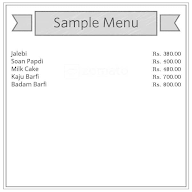 Sarma Sweets menu 1