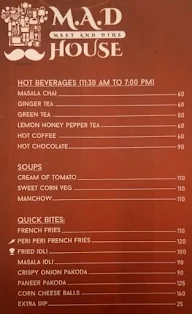 M.A.D House menu 4